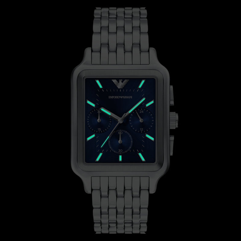 Emporio Armani Rectangular Blue Dial Watch AR11750-zoom-