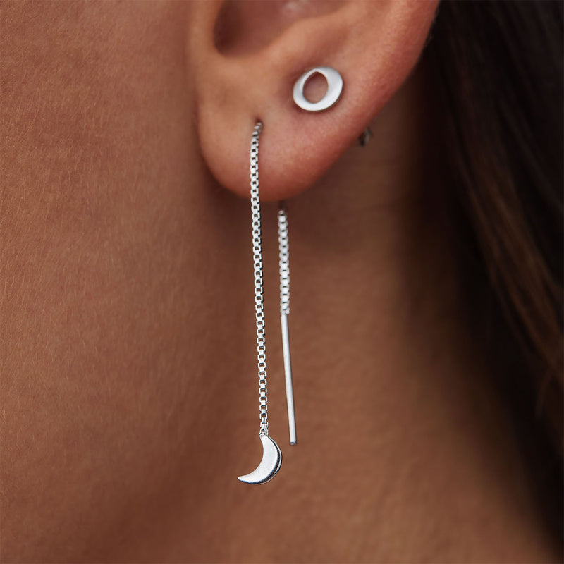 Violet Hamden Luna Boucles d’Oreilles Pendantes en Argent 925 Sterling avec Lunes VH16048-zoom-