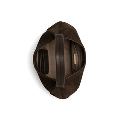 Isabel Bernard Honoré Grace mini dark brown suede handbag IB21132-131