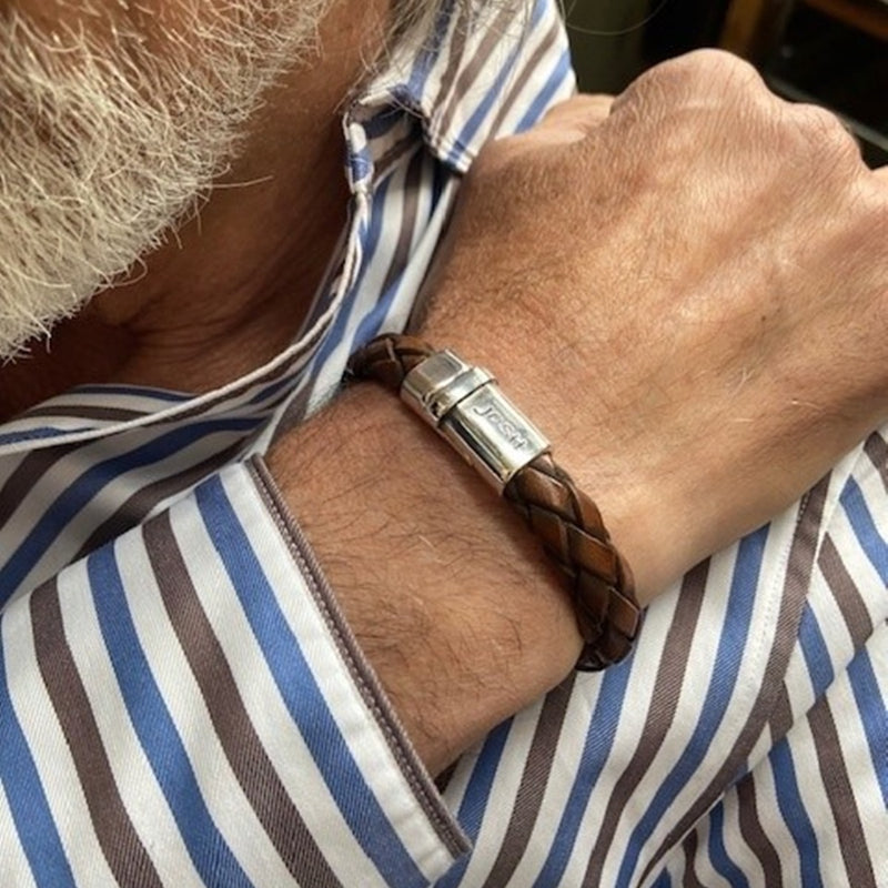 Josh Bracelet Marron 09325-BRA-S/COGNAC/L-1-zoom-