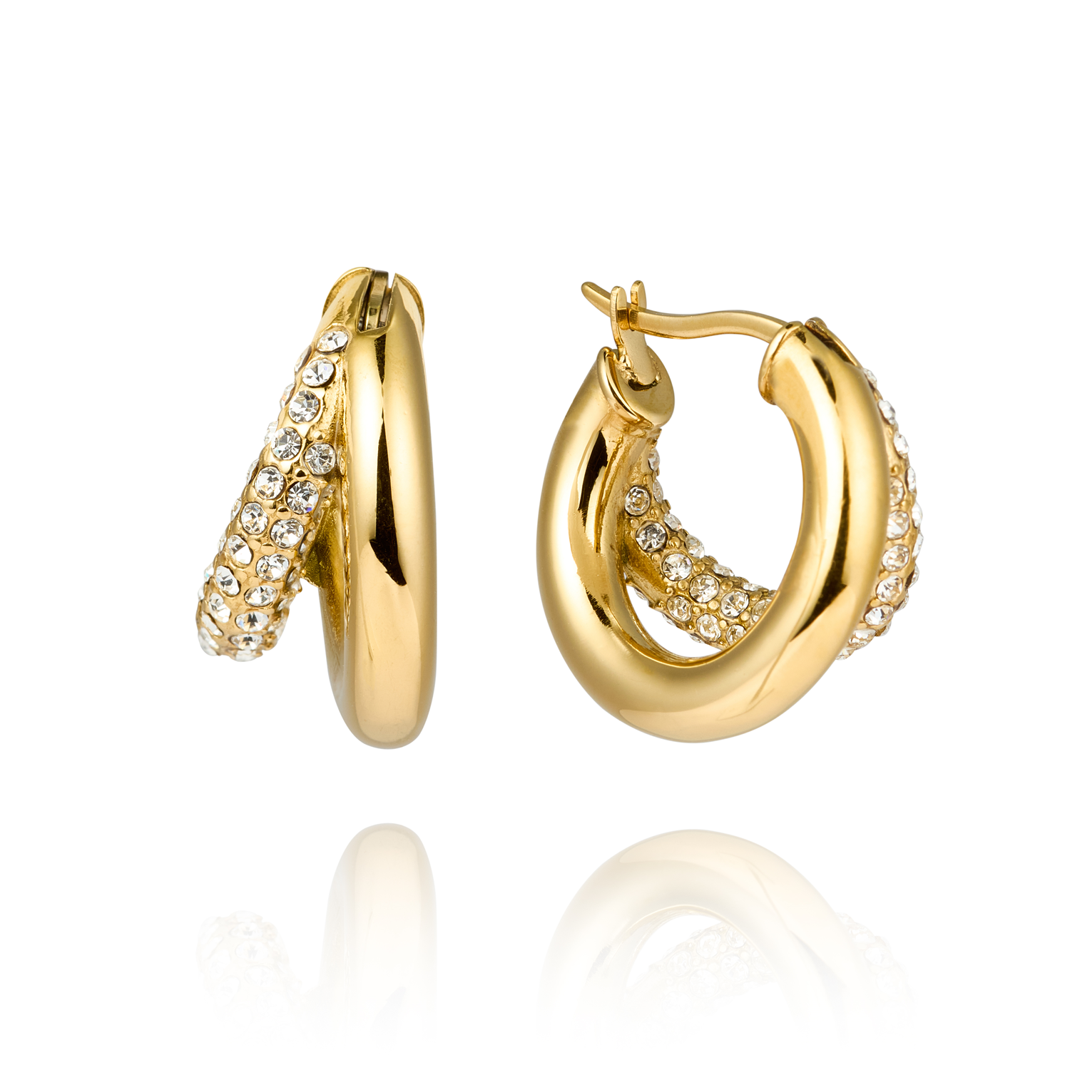 Mockberg Kenza Raya Gold Plated Hoops MB1759