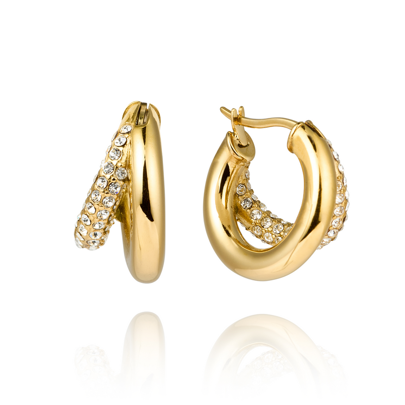 Mockberg Kenza Raya Gold Plated Hoops MB1759-zoom-