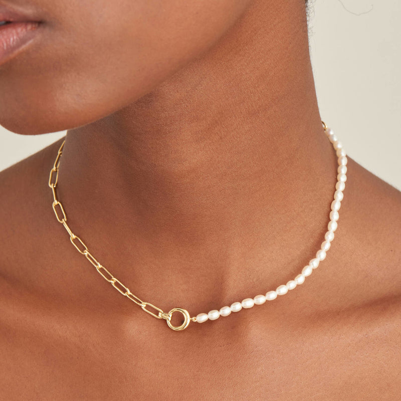 Ania Haie Pearl Power Collier Or AH-N043-01G-zoom-