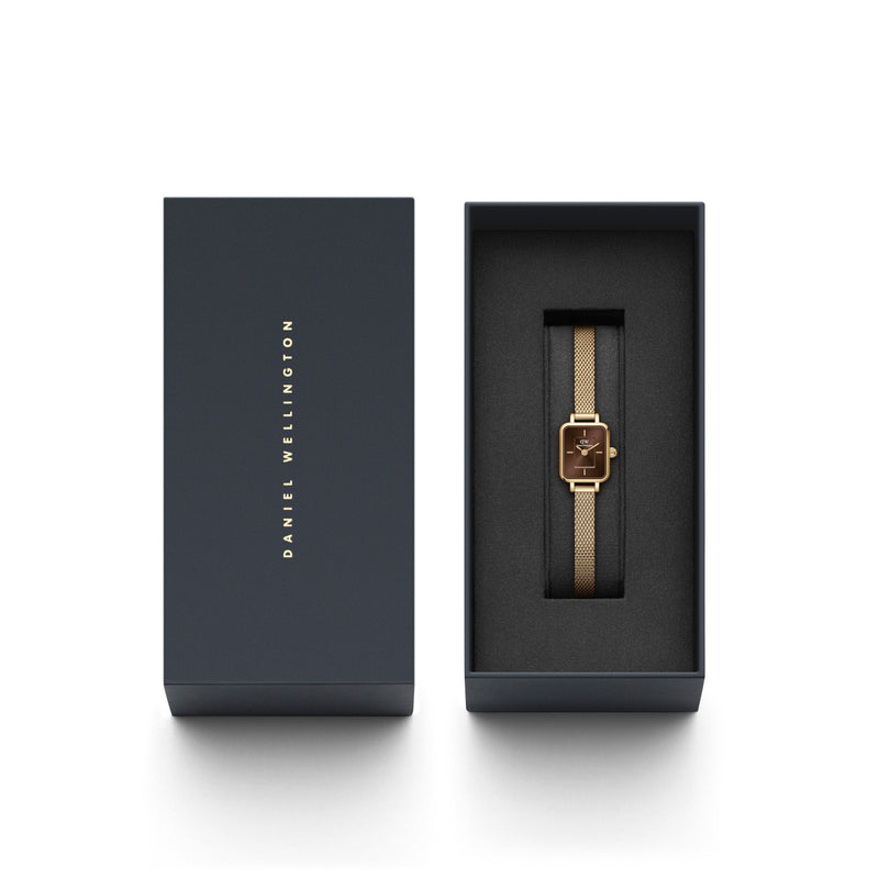 Daniel Wellington Quadro Femmes Montre Or DW00100654-zoom-