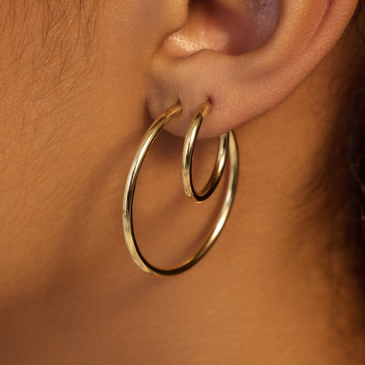 Beloro Jewels La Rinascente Constanza 9 carat gold Hoop Earrings BO360049