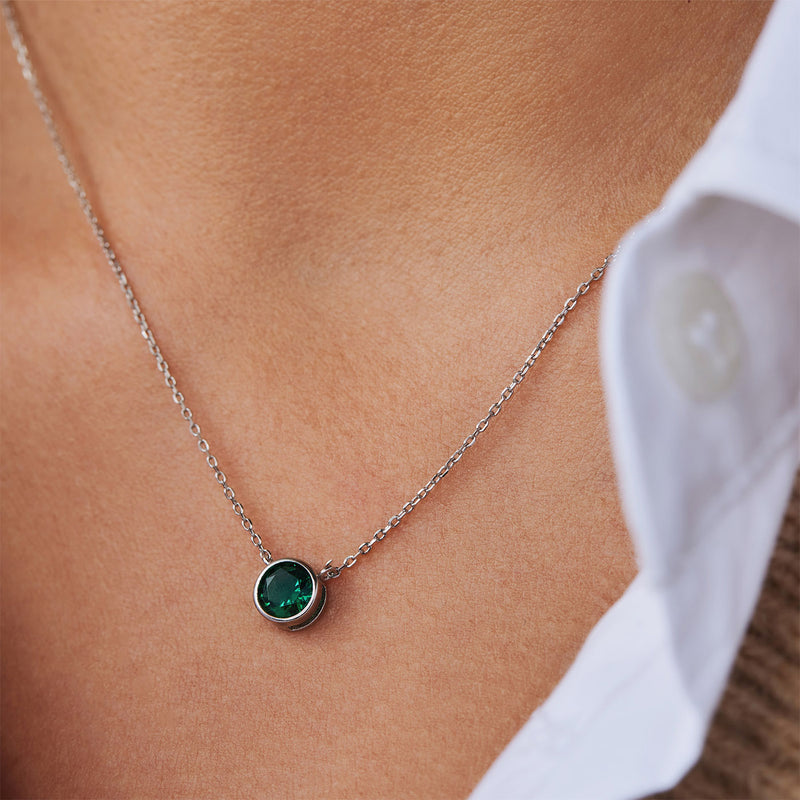 Violet Hamden Venus Collier en Argent 925 Sterling avec Pierre de Naissance VH340009-MAY-zoom-