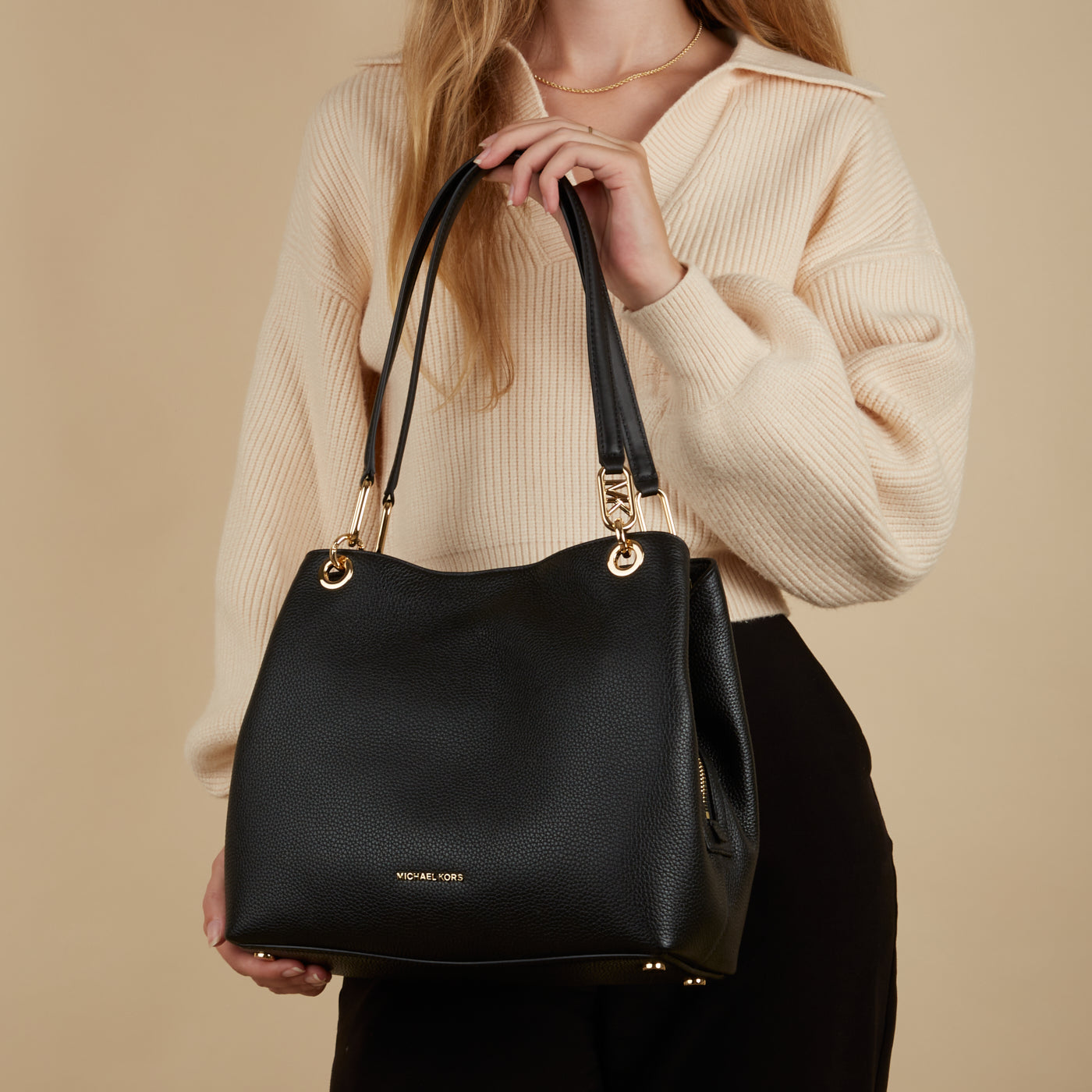 Michael Kors Kensington Black Shoulder Bag 30F3G8KT7L-001