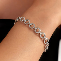 Parte Di Me Bibbiena Poppi Viva 925 Sterling Silver Link Bracelet PDM32133