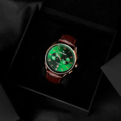 Mats Meier Mont Vélan Chrono Green/Brown Watch MM10002
