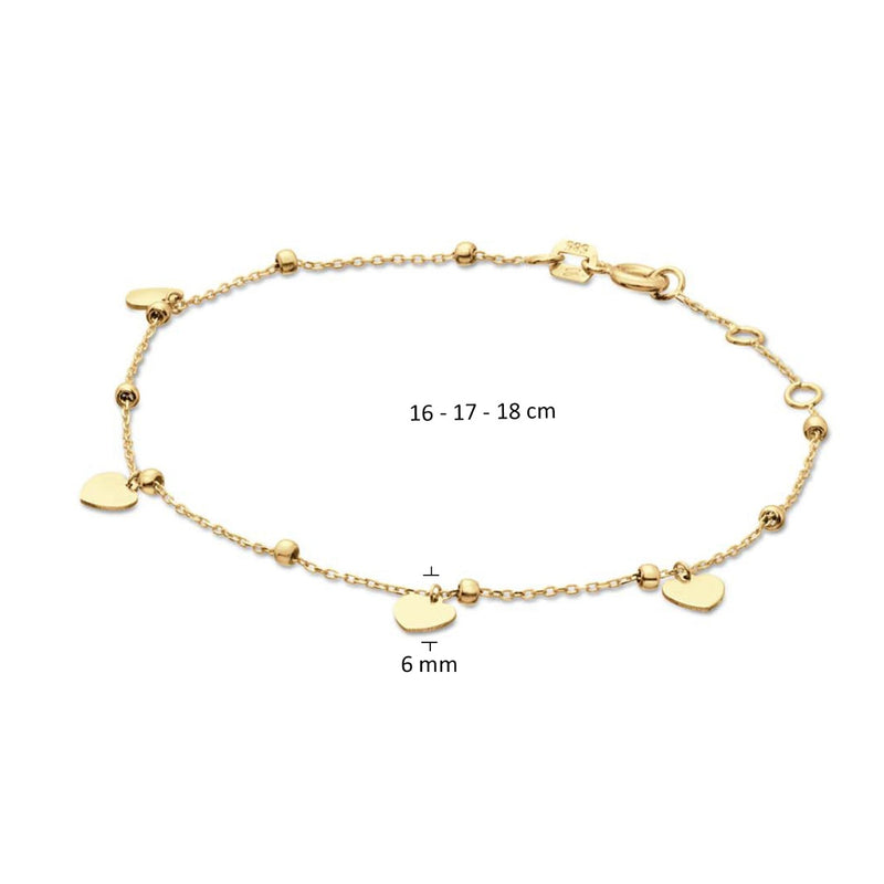 Jackie Gold Cuore 14 Karat Gold Bracelet JKB24.471-zoom-