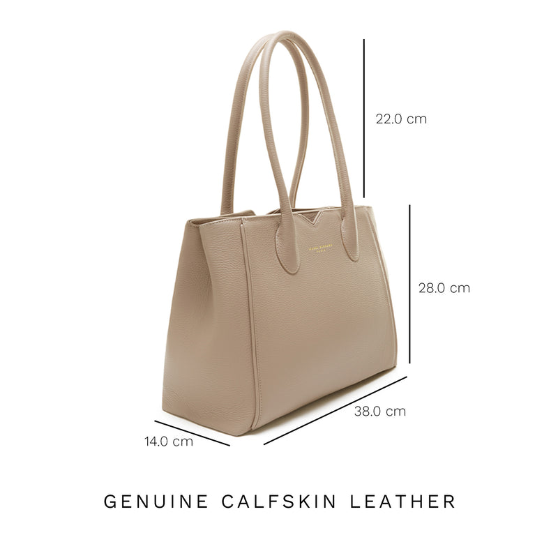 Isabel Bernard Honoré Sac à Main Taupe IB25016-zoom-