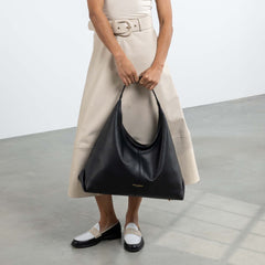 Isabel Bernard Honoré Grace black calfskin leather shoulder bag IB25093-001