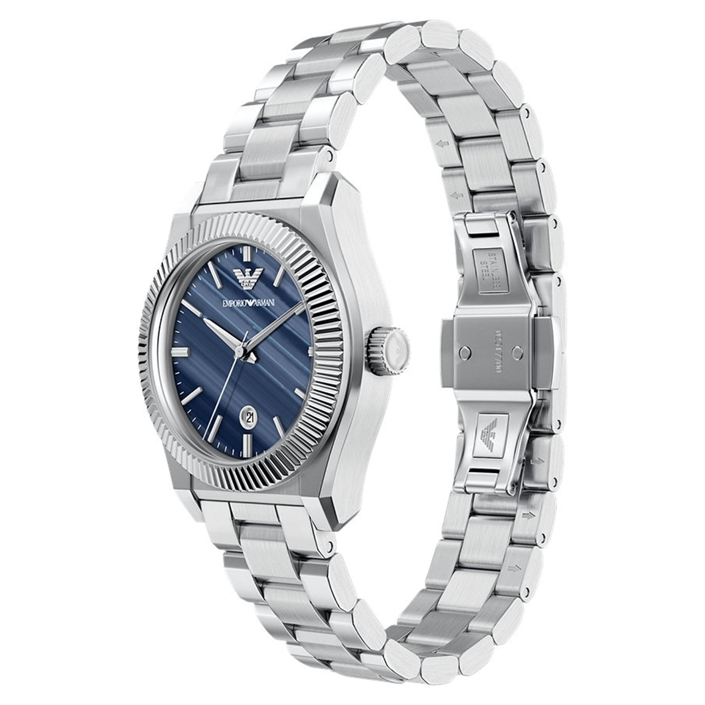 Emporio Armani Round Blue Dial Watch AR11760