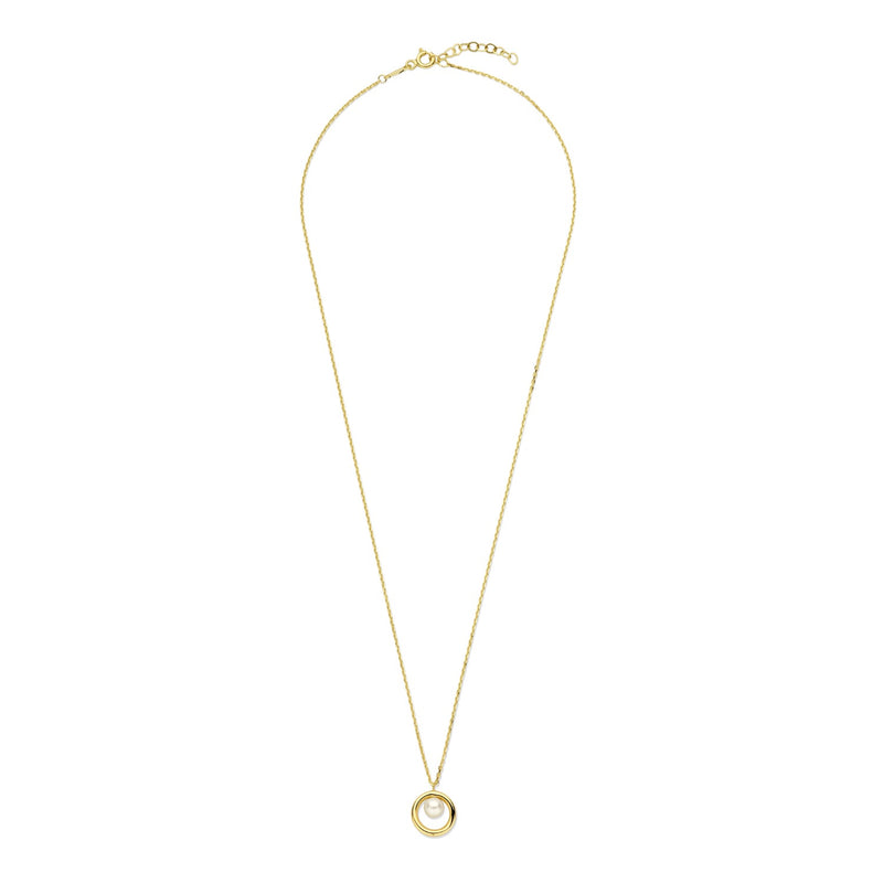 Beloro Jewels Regalo d'Amore ensemble cadeau collier et bracelet en or 9 carats avec perle BO90018-zoom-