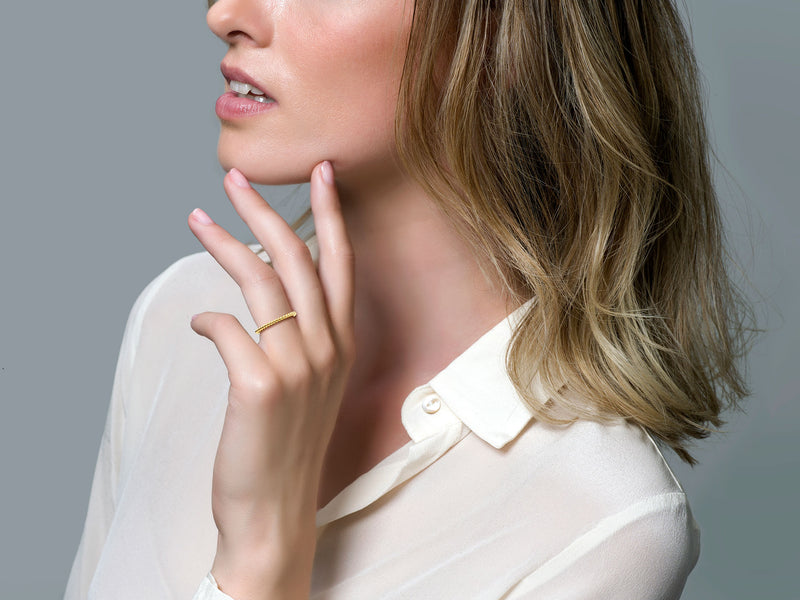 Blush 14 Karaat Gouden Ring 1118YGO/52 (Maat: 52)-zoom-