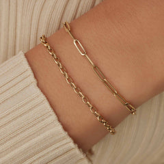 Isabel Bernard Aidee Odile 14 Carat Golden Chain bracelet IB320128