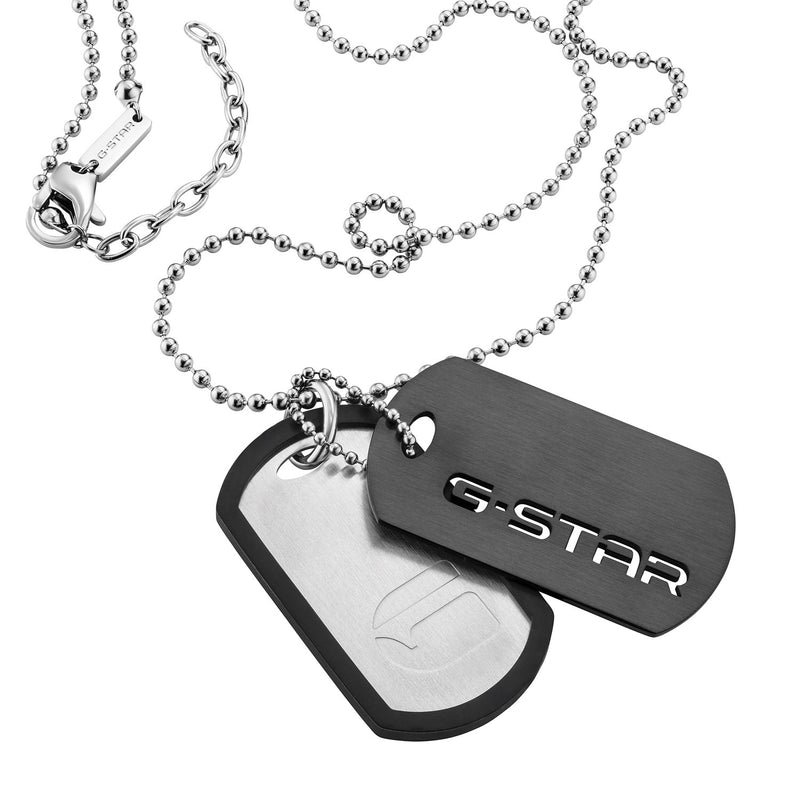 G-STAR D-Tag Collier argenté Box Chain GSJ.102.02-zoom-