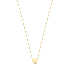Isabel Bernard De la Paix Amore 14 Karat gold necklace with diamond 0.02 carat IBD350028