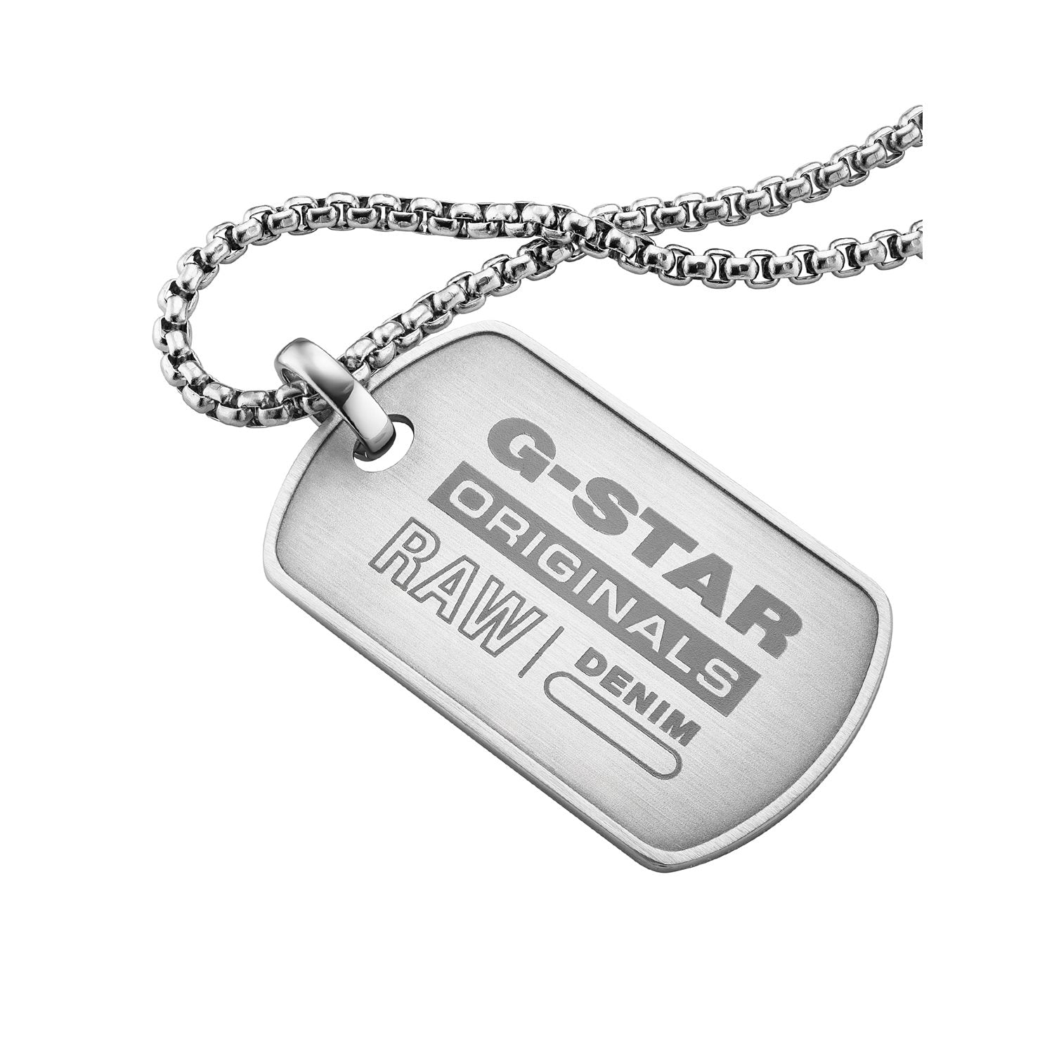 G-STAR R-Tag Silver Necklace GSJ.103.01
