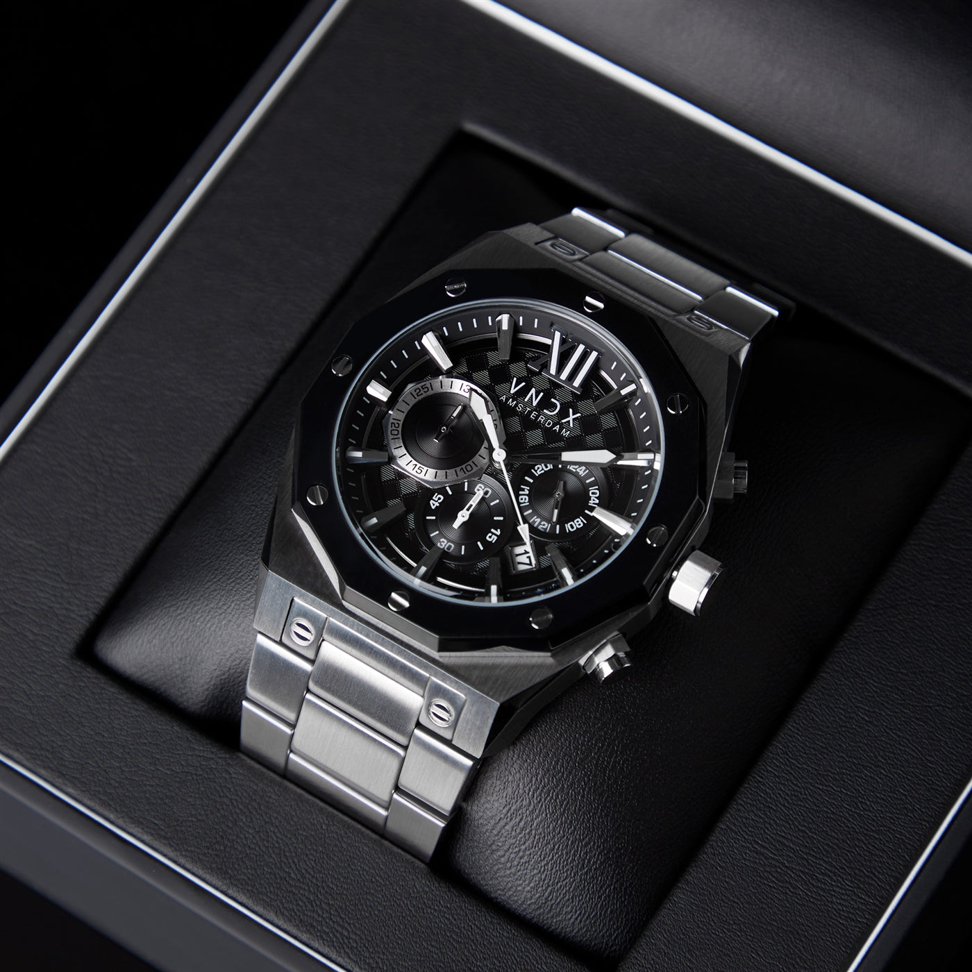 VNDX Wise Man Steel Chronograph Men's Watch MS11885-01