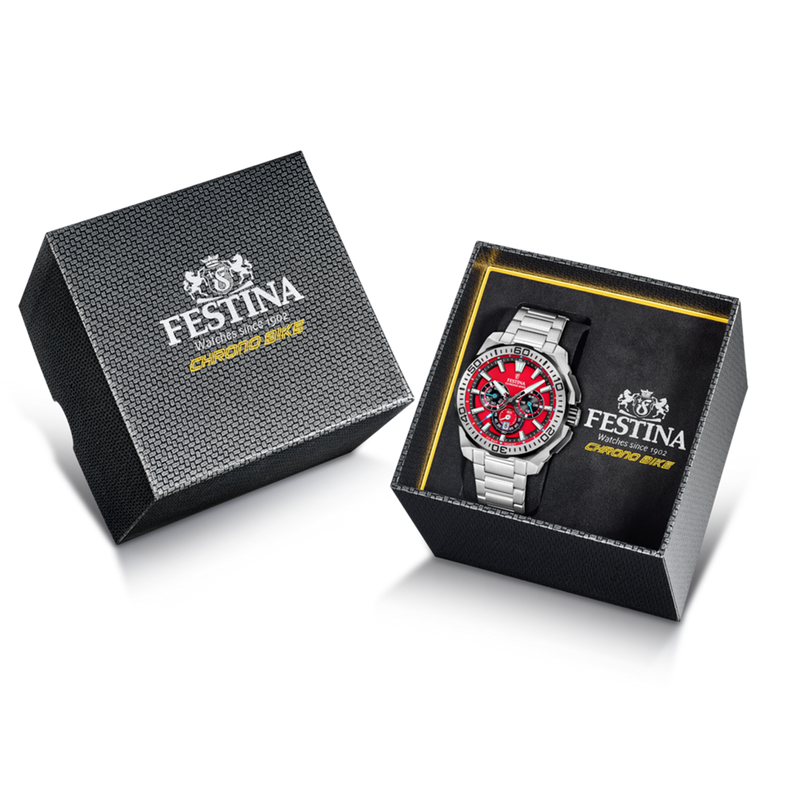 Festina Chrono Bike Montre Homme Rouge F20724/5-zoom-