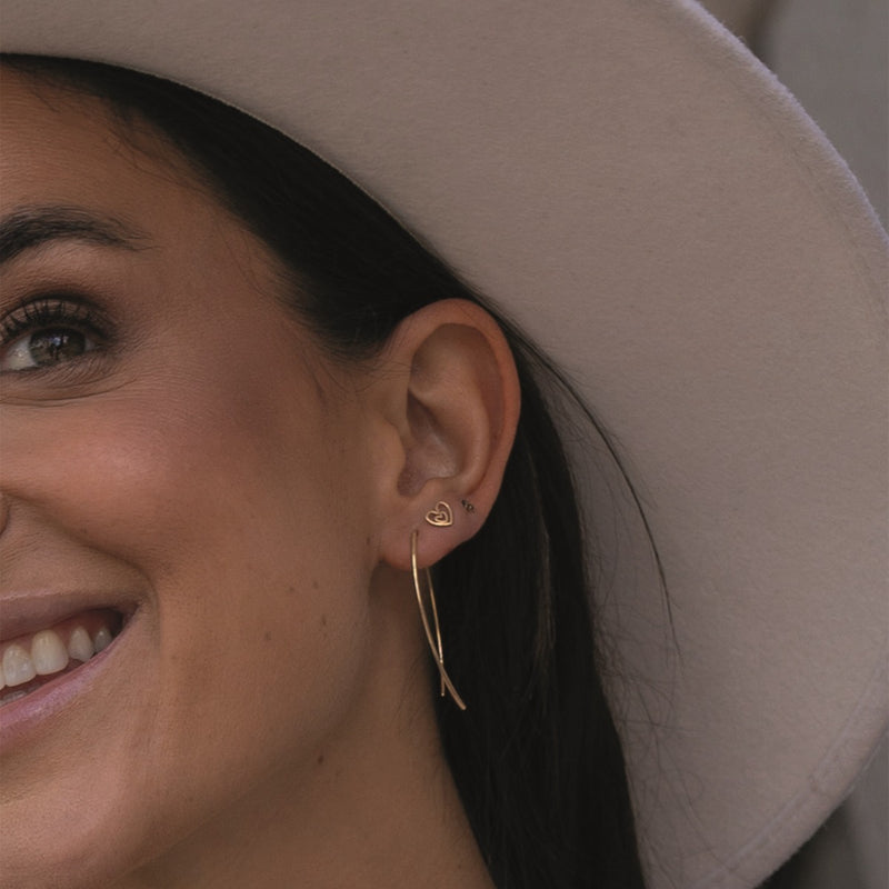 Jackie Gold Femmes Créoles Or 14 carats JKE23.359-zoom-