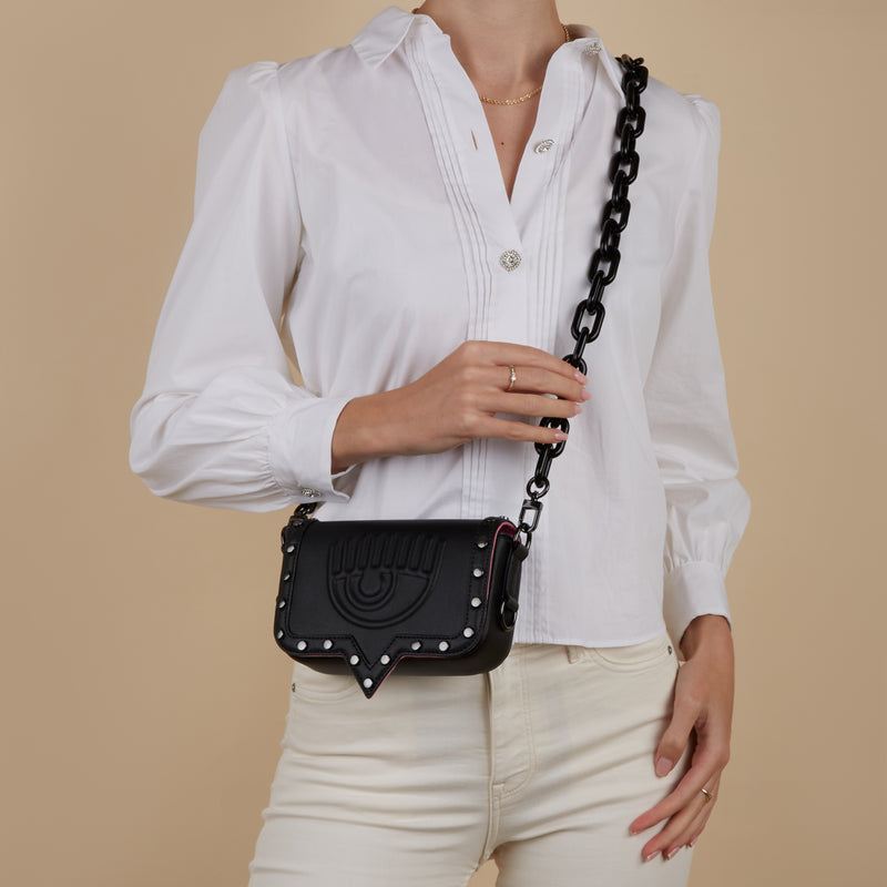 Chiara Ferragni Eyelike Sac Besace Noir 75SB4BA2-ZS518-899-zoom-