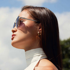 Isabel Bernard La Villette Ruby Gold-coloured Aviator Sunglasses IB400004-15-01