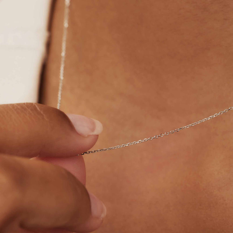 Isabel Bernard Saint Germain Collier Or blanc 14 carats IB340119-zoom-