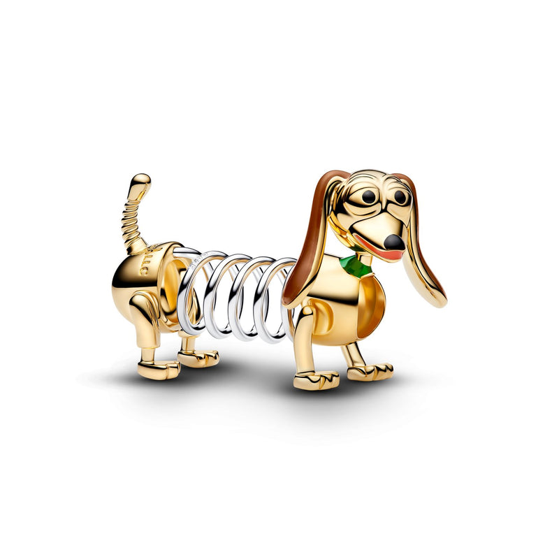 Pandora Disney Charm Disney Pixar Toy Story Slinky Chien Plaqué Or 764603C01-zoom-