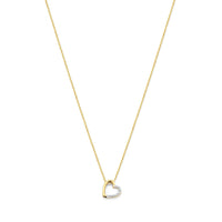 Isabel Bernard De la Paix Léna 14 karat gold necklace with diamond 0.03 carat IBD350029
