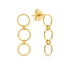 Isabel Bernard 14 Carat Golden Belleville Anna Drop earrings IB360066