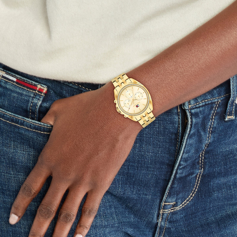 Tommy Hilfiger Montre Femme En Or TH1782803-zoom-