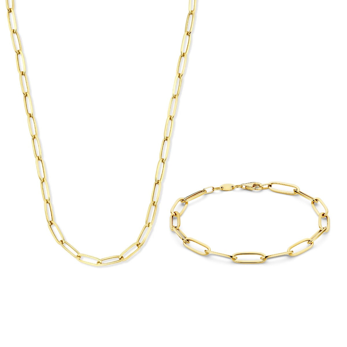 Isabel Bernard Cadeau d'Isabel 14 karat gold necklace and bracelet gift set IB90170