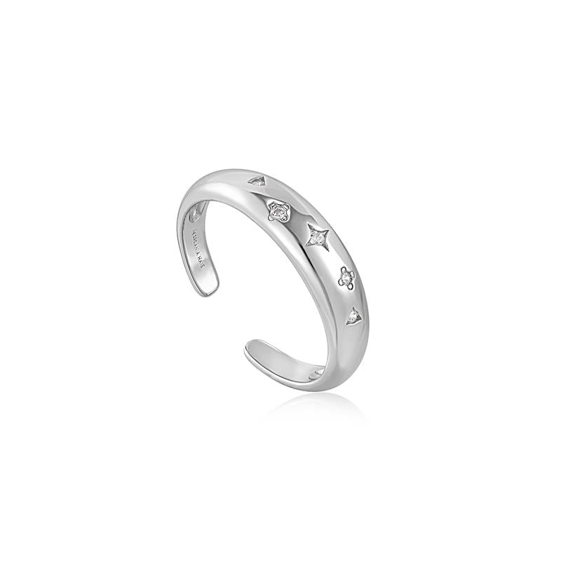 Ania Haie Rising Star 925 Sterling Silver Ring 2002-AH-R034-01H