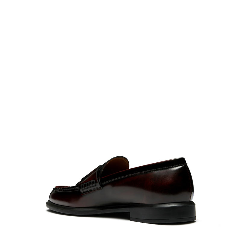 Isabel Bernard Vendôme Blandine Bordeaux Spazzolato Leather Loafers IB51015-652-39-zoom-