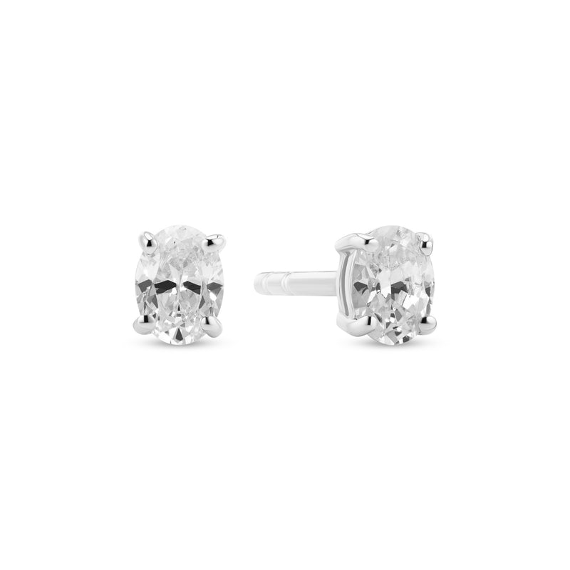 Sif Jakobs 925 Sterling Silver Ovale Earrings SJ-E2744-CZ-zoom-