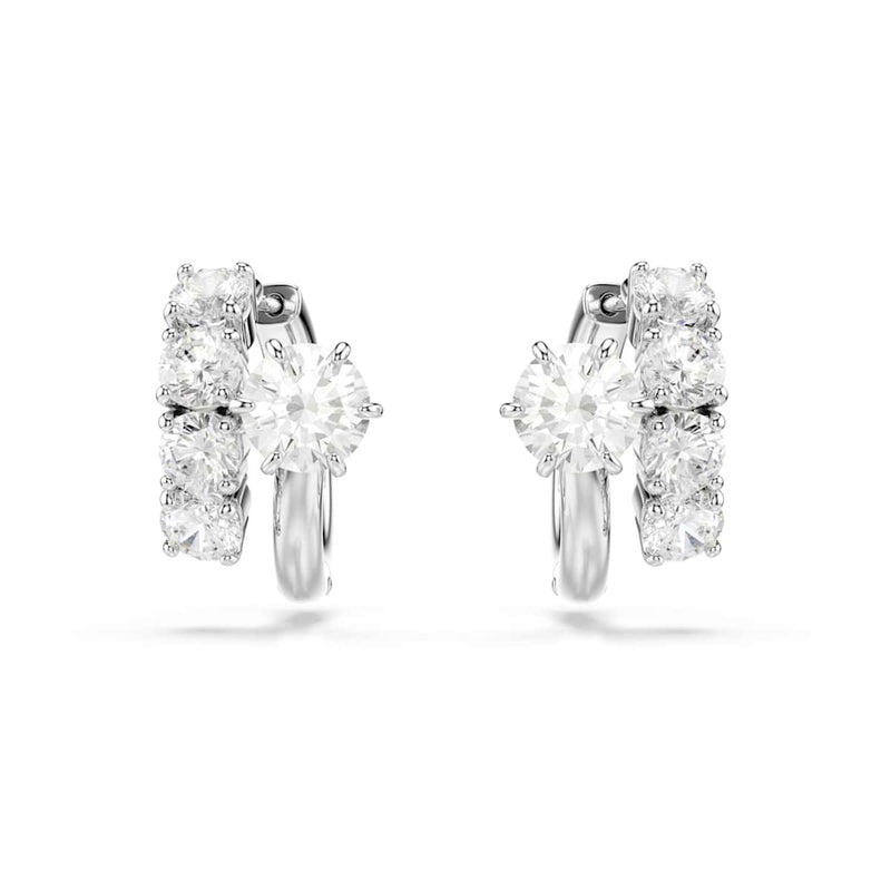 Swarovski Boucles d'oreilles Matrix Crash argentées 5753572-zoom-