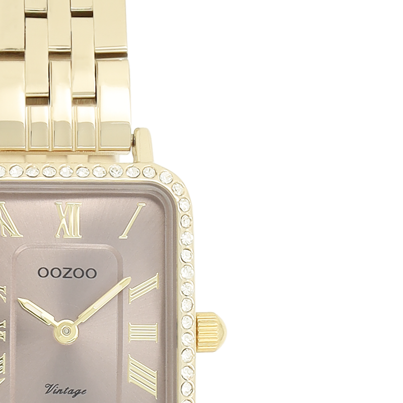 OOZOO Vintage Montre Femme Or et Taupe C20415-zoom-