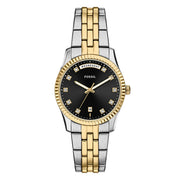 Fossil Scarlette Round Black Dial Watch ES5458