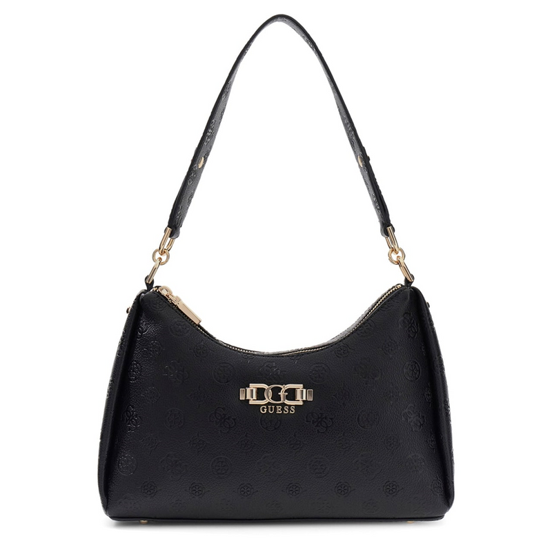 Guess Anise Black Logo Double Zip Shoulder Bag HWPD99-16180-BLO-zoom-
