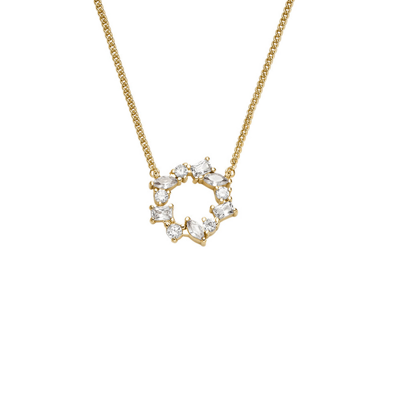 Fossil Ellis Brass Women's Necklace JA7295710-zoom-