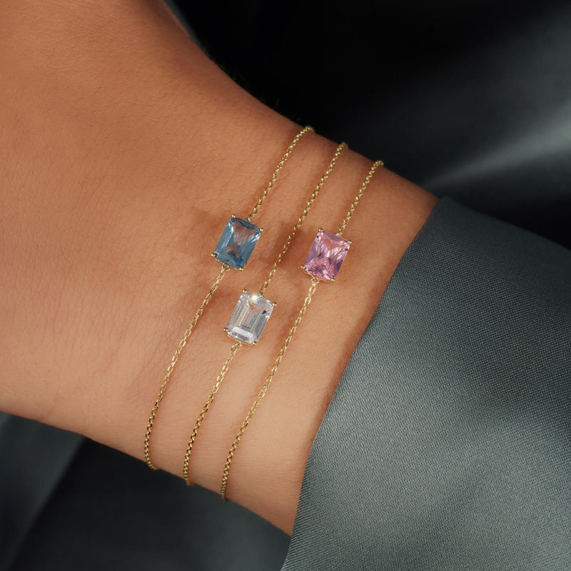 Beloro Jewels La Milano Colori Byanca 9 Karaat Armband BO320014-zoom-