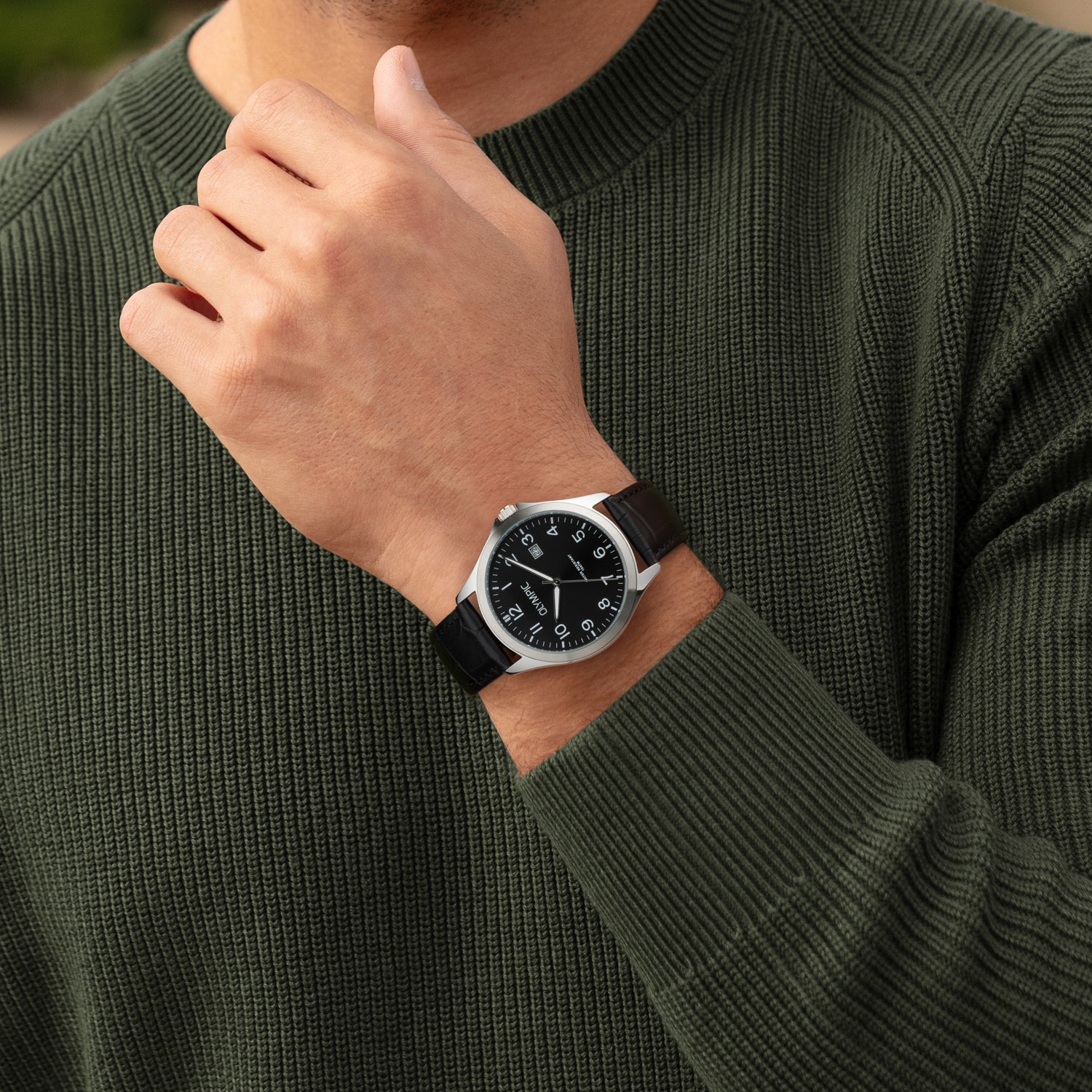 Olympic Robin Zwart Heren Horloge 2002-OL72HSL069