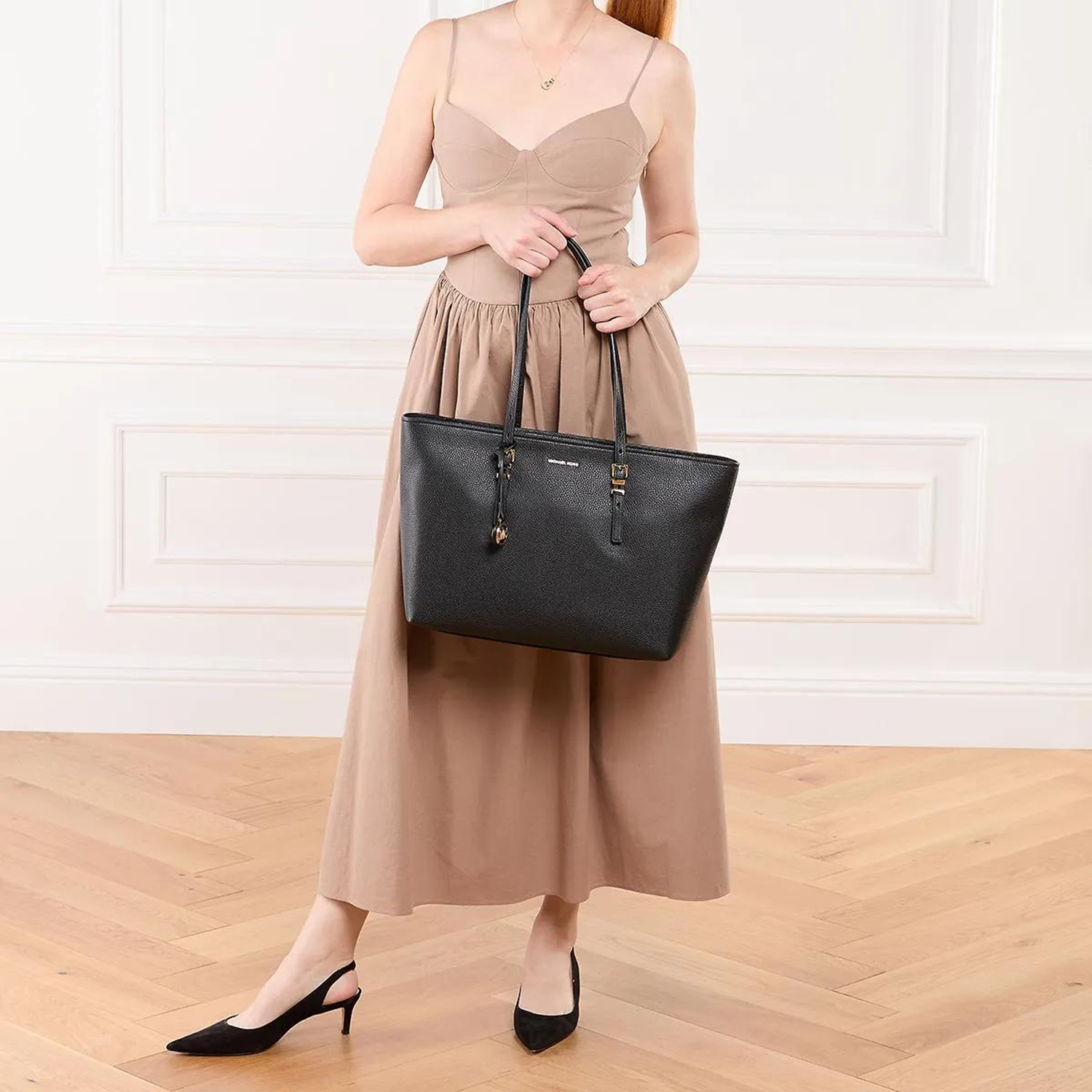 Michael Kors Quinn Black Tote Bag 30T5GQNT9L-001