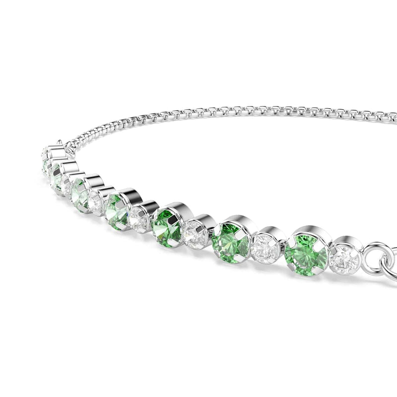 Swarovski Bracelet de tennis Matrix argenté avec accents verts 5758987-zoom-