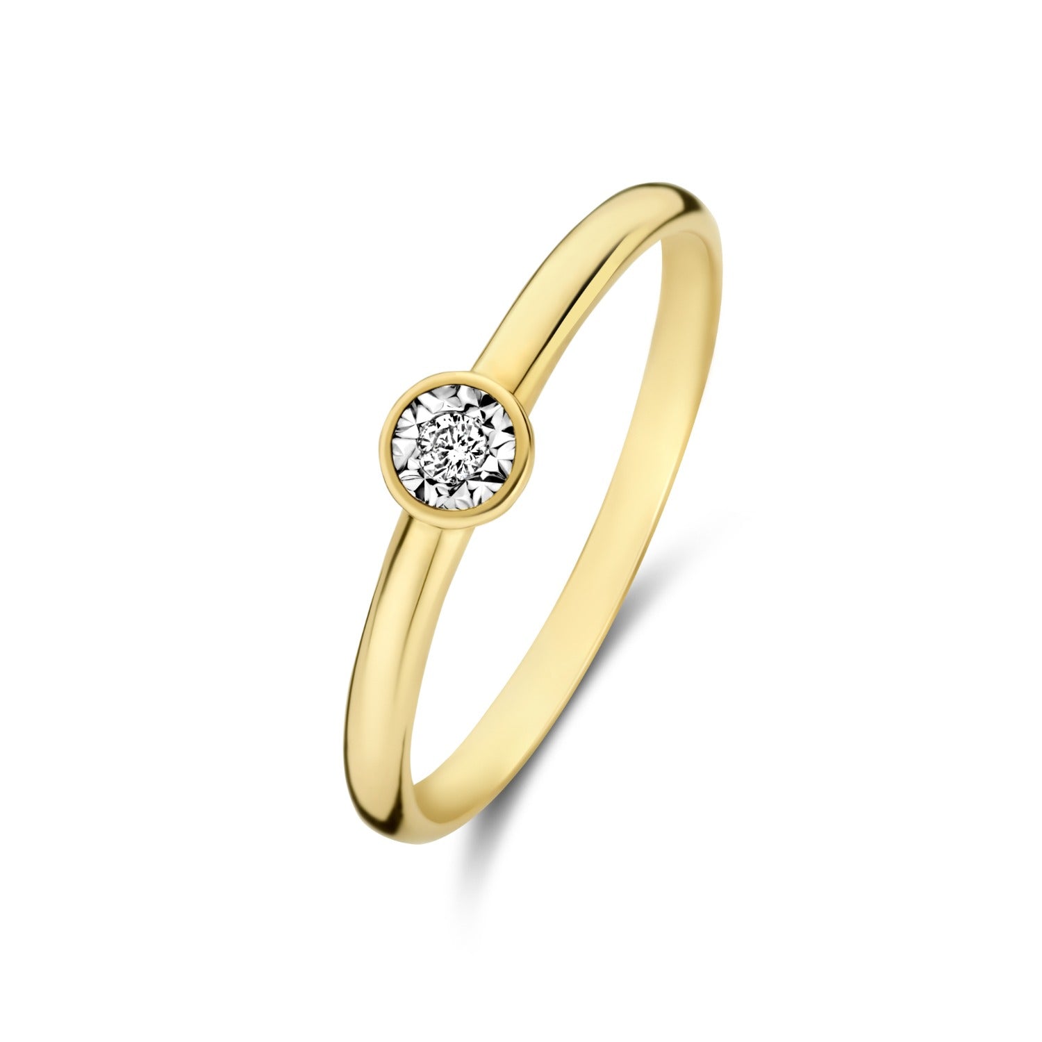 Isabel Bernard De La Paix Inaya 14 Carat Gold Ring | diamond 0.02 ct | IBD330025-48