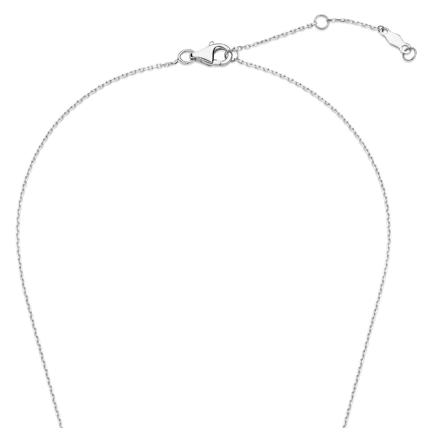 Isabel Bernard De la Paix Celesse 14 Carat Whitegold Necklace | diamond 0.07 ct | IBD350005