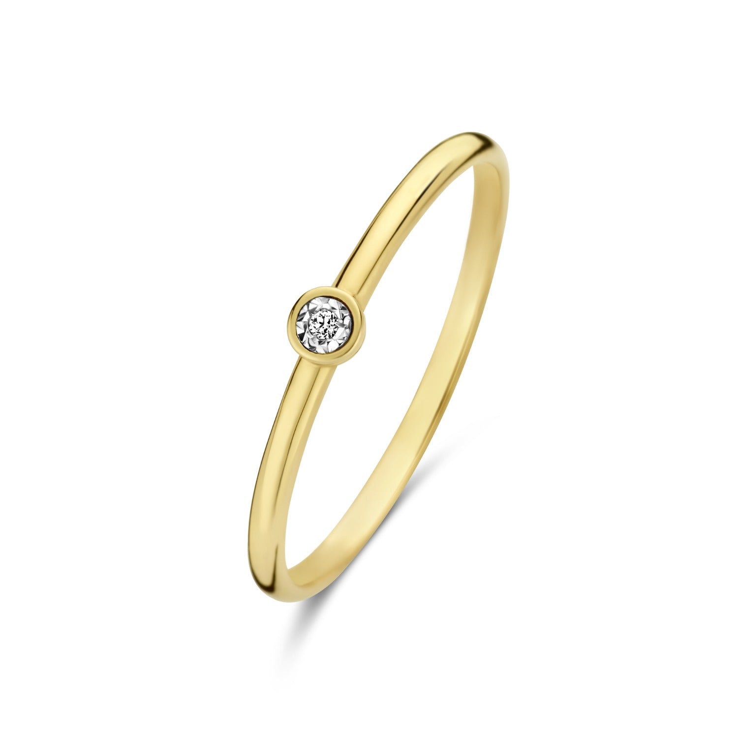 Isabel Bernard De La Paix Inaya 14 Carat Gold Ring | diamond 0.01 ct | IBD330027-60