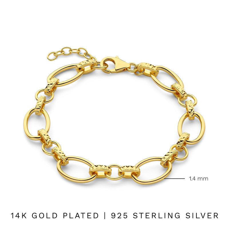 Parte Di Me Bibbiena Poppi Bracelet Plaqué or 14 carats PDM32140-zoom-